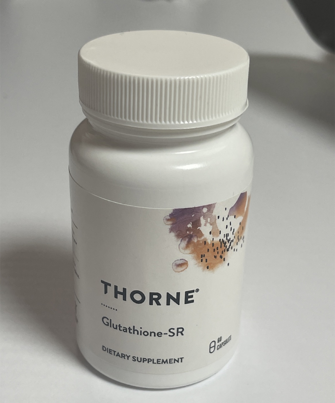 Thorne Research Glutathione-SR bottle, 60 capsules, showing the front label